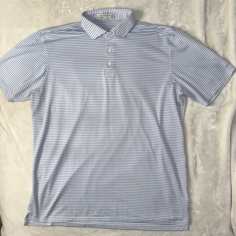 Holderness & Bourne Men’s XL Striped Golf Polo